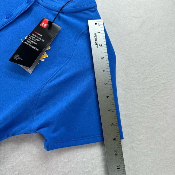 UCLA Bruins Under Armour Top Womens Size S HeatGear Henley Performance Blue - Picture 10 of 12